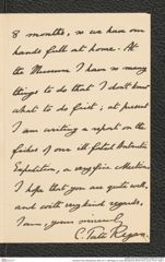 Nachlass Franz Steindachner, Brief von C. Taté Regan an Franz Steindachner (08.09.1913), Inv.Nr. 415.01, Seite 3